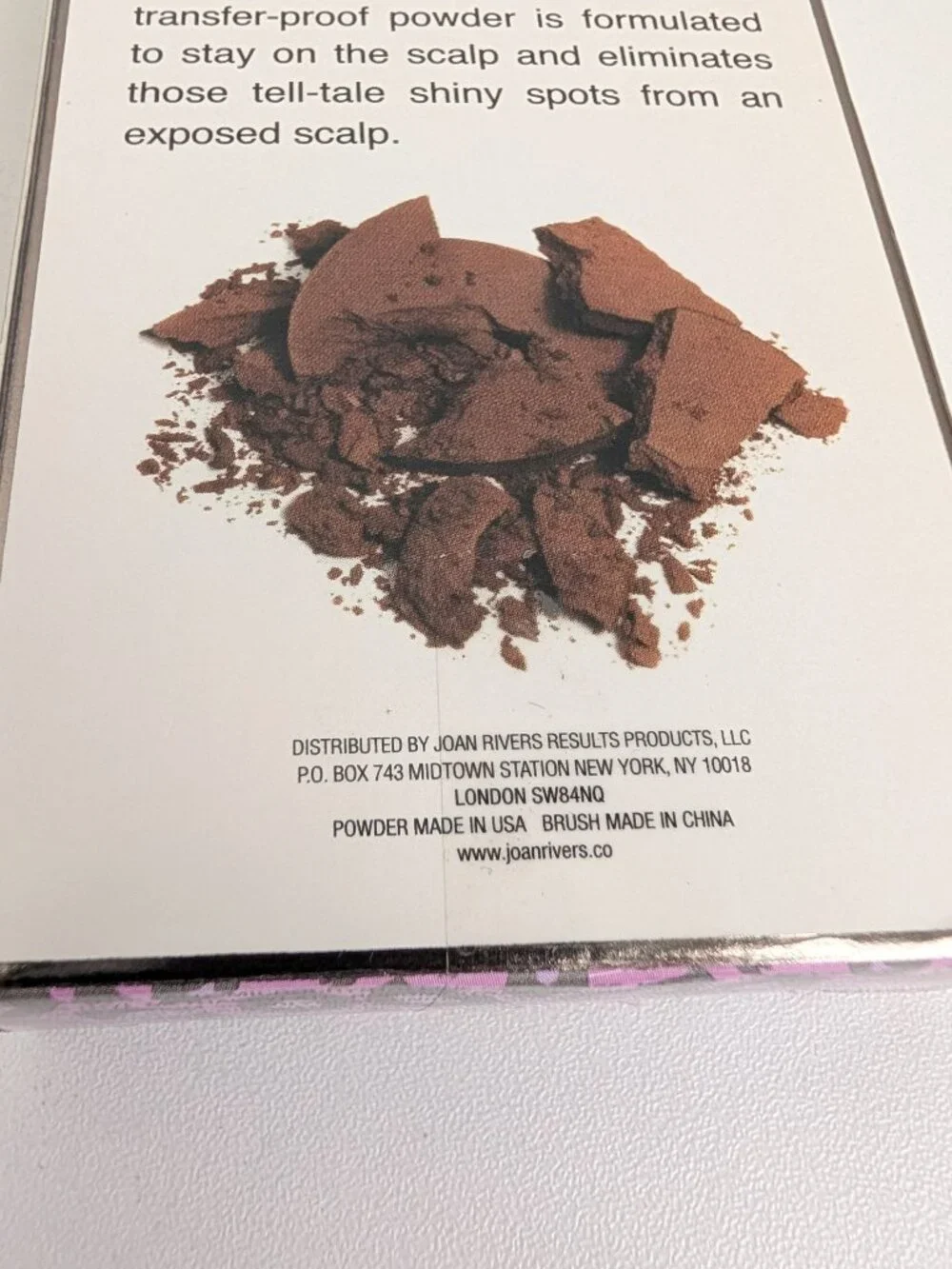 Joan Rivers Beauty Great Hair Day Fill-In Powder Dark Brunette New in Box